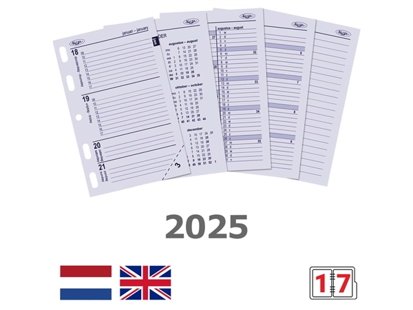 Een Agendavulling 2025 Kalpa Mini 7dagen/2pagina's koop je bij Hoekmankantoorartikelen.nl