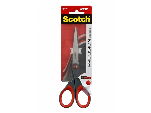 Een Schaar Scotch 18cm precision rood blister koop je bij Hoekmankantoorartikelen.nl