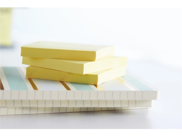 Een Memoblok Post-it Z-Note R330-1B recycled 76x76mm canary yellow 6 stuks koop je bij Continu Kantoor