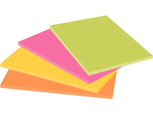 Een Memoblok Post-it 6445 Super Sticky 152x101mm assorti 4 stuks koop je bij Continu Kantoor