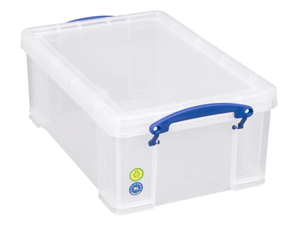 Een Opbergbox Really Useful 9 liter 395x255x155mm koop je bij VHK Kantoorartikelen