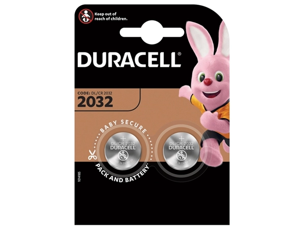 Een Batterij Duracell knoopcel 2xCR2032 lithium Ø20mm 3V-180mAh koop je bij VHK Kantoorartikelen