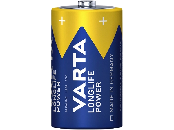 Een Batterij Varta Longlife Power 2xD koop je bij Continu Kantoor