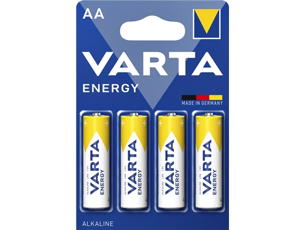 Een Batterij Varta Energy 4xAA koop je bij VHK Kantoorartikelen