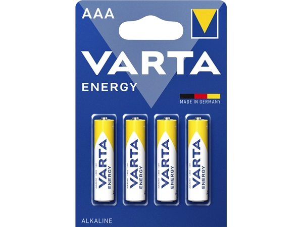 Een Batterij Varta Energy 4xAAA koop je bij VHK Kantoorartikelen