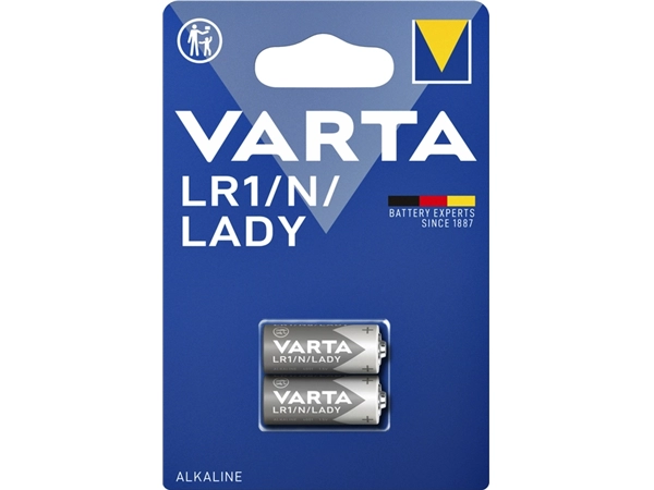 Een Batterij Varta LR1/N/Lady alkaline blister à 2stuk koop je bij VHK Kantoorartikelen