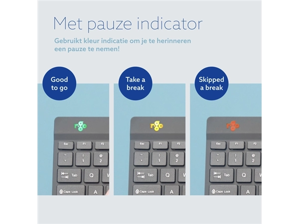 Een Toetsenbord R-Go Ergonomisch Split Break QWERTY koop je bij Continu Kantoor