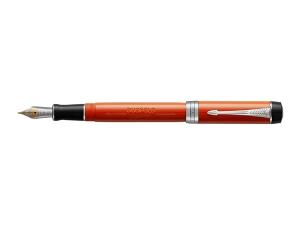 Een Vulpen Parker Duofold Classic Vintage big red lacquer 18k CT medium koop je bij Hoekmankantoorartikelen.nl