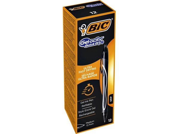 Een Gelschrijver Bic Gel-ocity quick dry medium zwart koop je bij VHK Kantoorartikelen