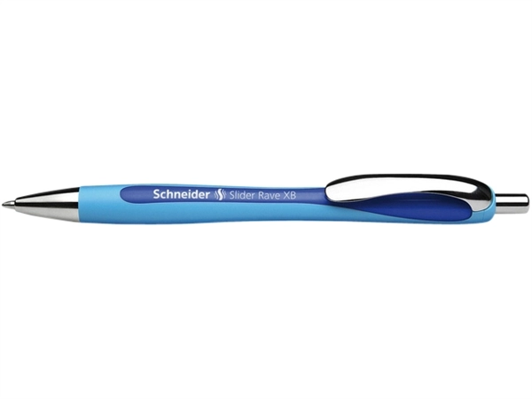 Een Balpen Schneider Slider Rave extra breed donkerblauw koop je bij VHK Kantoorartikelen