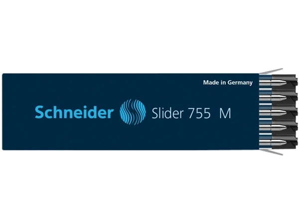 Een Balpenvulling Schneider 755 Slider Jumbo medium zwart koop je bij Hoekmankantoorartikelen.nl