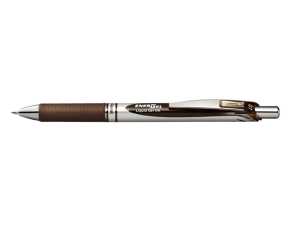 Een Gelschrijver Pentel BL77 Energel medium bruin koop je bij Continu Kantoor