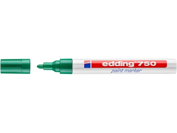 Een Viltstift edding 750 lakmarker rond 2-4mm groen koop je bij Hoekmankantoorartikelen.nl