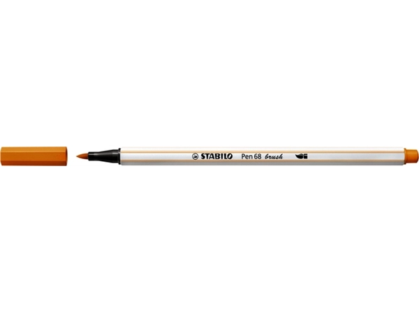 Een Brushstift STABILO Pen 568/54 oranje koop je bij VHK Kantoorartikelen