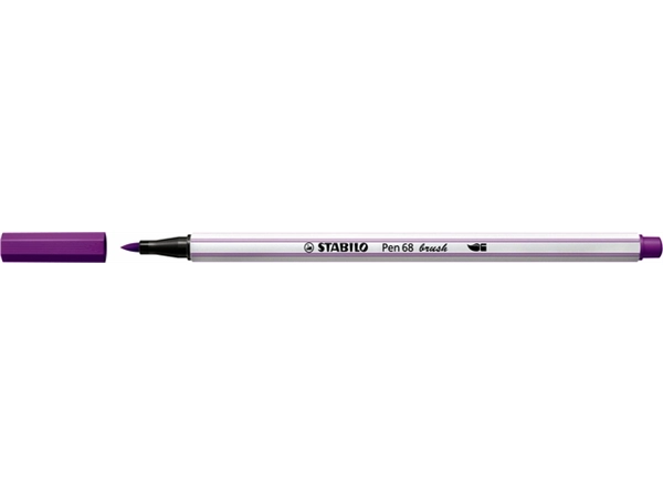 Een Brushstift STABILO Pen 568/58 lila koop je bij VHK Kantoorartikelen