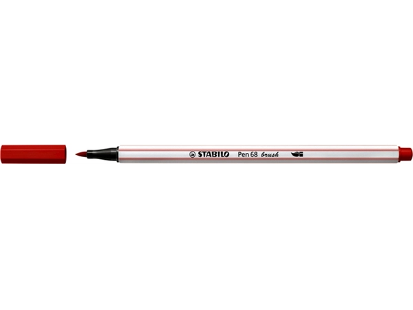 Een Brushstift STABILO Pen 568/48 karmijnrood koop je bij VHK Kantoorartikelen