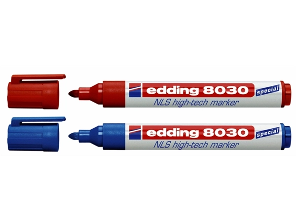 Een Viltstift edding 8030 NLS high-tech 1.5-3mm rood koop je bij Hoekmankantoorartikelen.nl