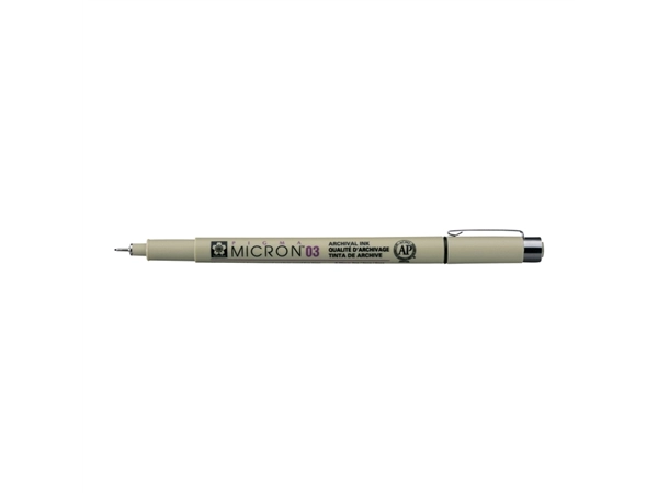 Een Fineliner Sakura Pigma Micron 03 0.35mm zwart koop je bij Continu Kantoor