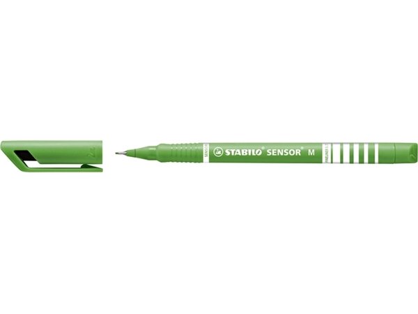 Een Fineliner STABILO Sensor 187/43 medium lichtgroen koop je bij Continu Kantoor