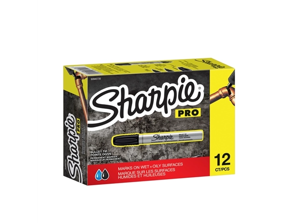 Een Viltstift Sharpie rond Pro 1.5-3mm zwart koop je bij VHK Kantoorartikelen