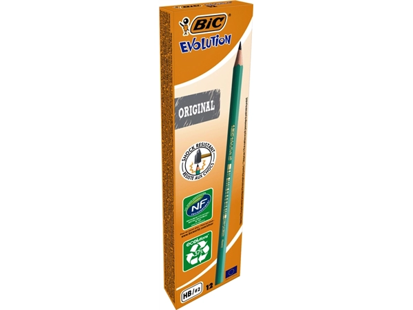 Een Potlood Bic Evolution ecolutions 650 zeshoekig HB koop je bij VHK Kantoorartikelen