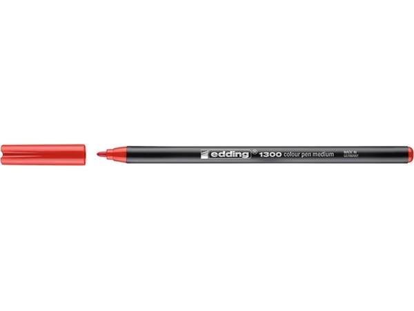 Een Fineliner edding 1300 medium rood koop je bij VHK Kantoorartikelen