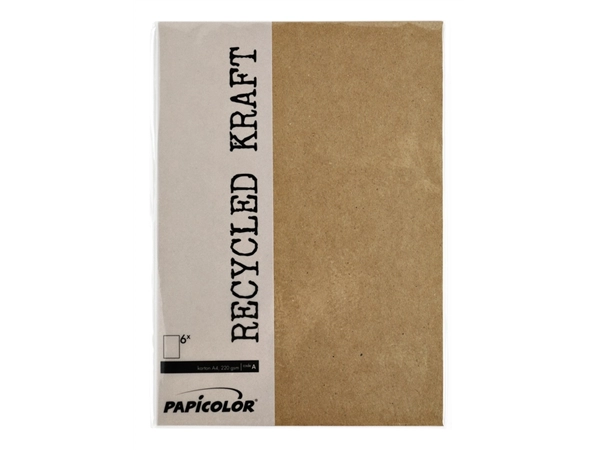 Een Kopieerpapier Papicolor A4 220gr 6 vel kraft bruin koop je bij Hoekmankantoorartikelen.nl