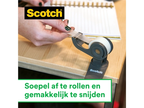 Een Plakband Scotch Magic 810 12mmx10m onzichtbaar + plakbandhouder koop je bij Continu Kantoor