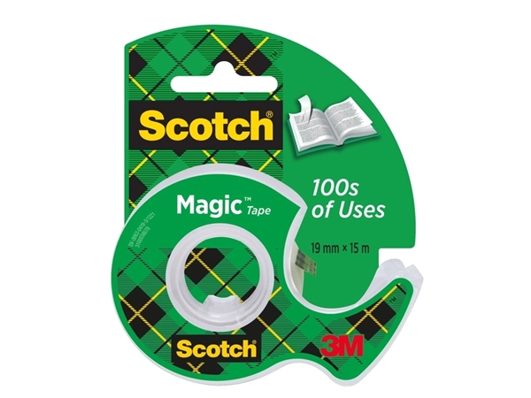 Een Plakband Scotch Magic 810 19mmx15m onzichtbaar + plakbandhouder koop je bij Hoekmankantoorartikelen.nl