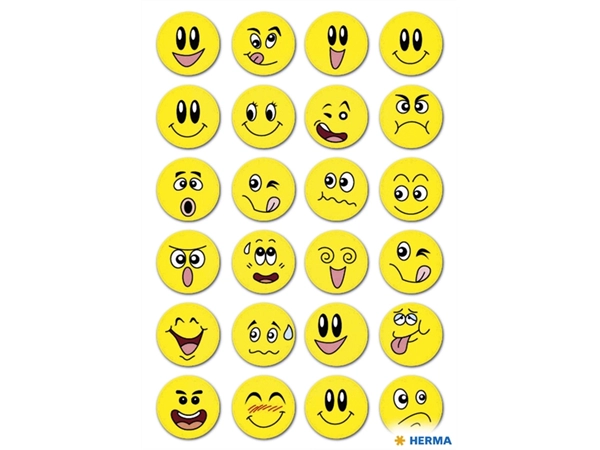 Een Etiket HERMA 3657 smiley met wiebeleffect koop je bij Hoekmankantoorartikelen.nl