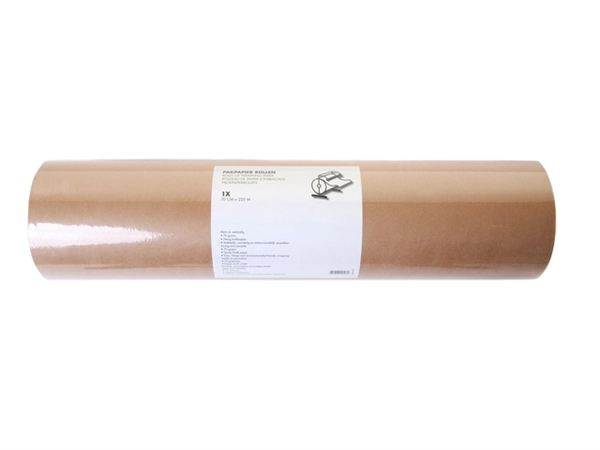 Een Inpakpapier IEZZY 70gram 70cmx220m kraft bruin koop je bij Hoekmankantoorartikelen.nl