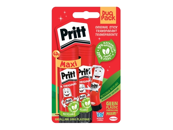 Een Lijmstift Pritt Stick Original 43gr blister koop je bij Supply Mij