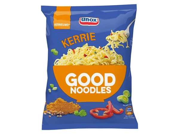 Een Good Noodles Unox kerrie koop je bij Hoekmankantoorartikelen.nl