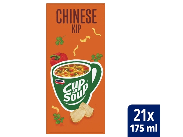 Een Cup-a-Soup Unox Chinese kip 21x175ml koop je bij Hoekmankantoorartikelen.nl