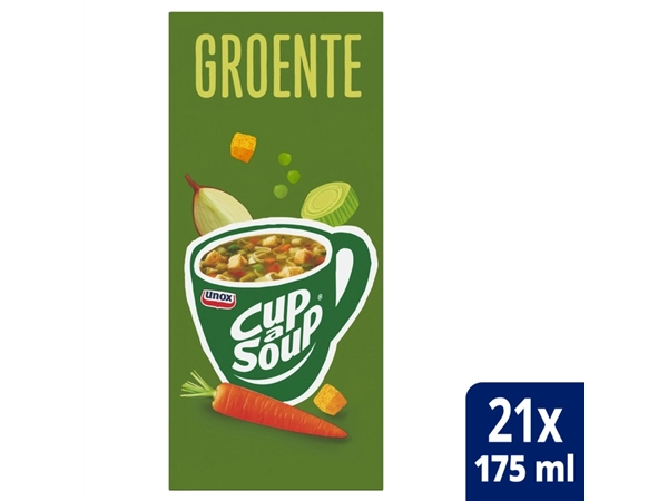 Een Cup-a-Soup Unox groente 21x175ml koop je bij Hoekmankantoorartikelen.nl