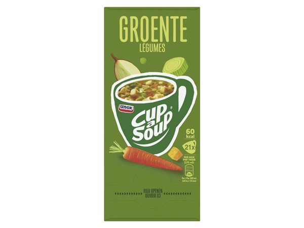 Een Cup-a-Soup Unox groente 21x175ml koop je bij Continu Kantoor