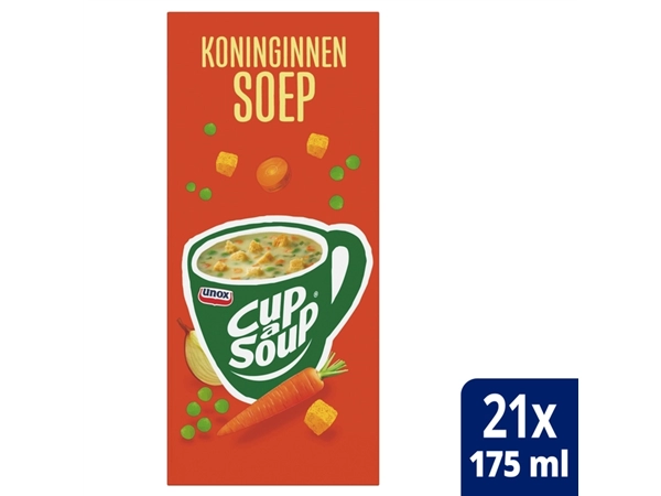 Een Cup-a-Soup Unox koninginnensoep 21x175ml koop je bij Hoekmankantoorartikelen.nl