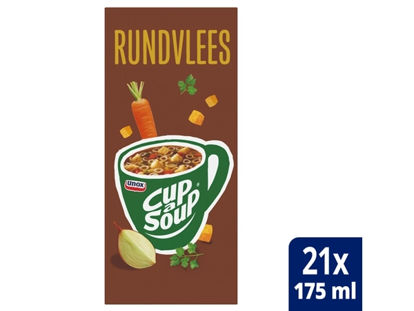 Een Cup-a-Soup Unox rundvlees 21x175ml koop je bij Hoekmankantoorartikelen.nl