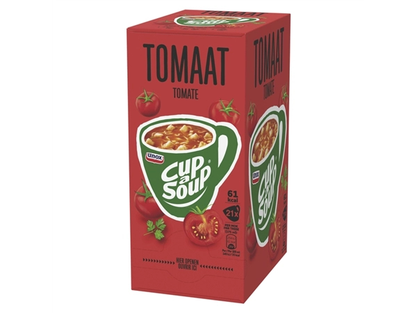 Een Cup-a-Soup Unox tomaat 21x175ml koop je bij Continu Kantoor