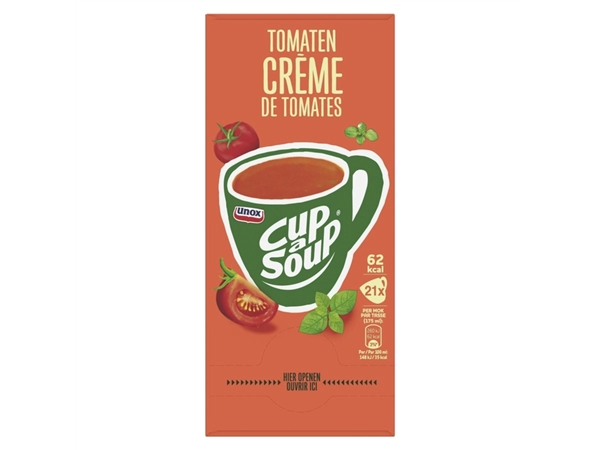 Een Cup-a-Soup Unox tomaten crème 21x175ml koop je bij Continu Kantoor