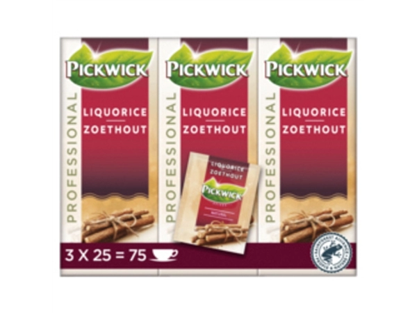 Een Thee Pickwick zoethout 25x 2 gr met envelop koop je bij VHK Kantoorartikelen