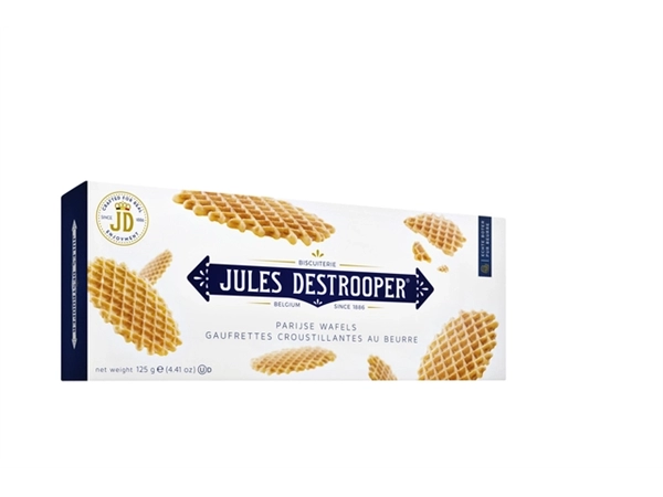 Een Parijse wafel Jules Destrooper 125gr koop je bij VHK Kantoorartikelen