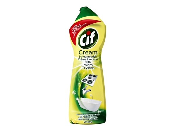 Een Schuurmiddel Cif citroen 750ml koop je bij VHK Kantoorartikelen