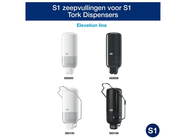 Een Handzeep Tork S1 Premium vloeibaar 1000ml gevoelige huid 420701 koop je bij Continu Kantoor