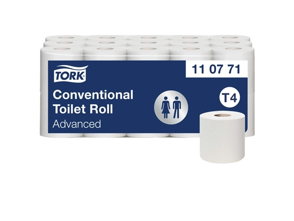 Een Toiletpapier Tork T4 Advanced 2-laags 400 vel 110771 koop je bij VHK Kantoorartikelen