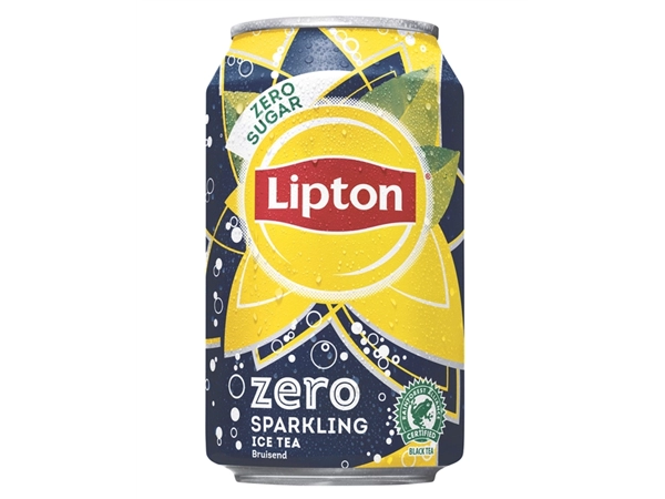 Een Frisdrank Lipton Ice Tea sparkling zero blik 330ml koop je bij Continu Kantoor