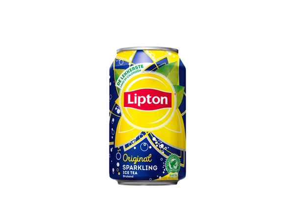 Een Frisdrank Lipton Ice Tea sparkling blik 330ml koop je bij VHK Kantoorartikelen