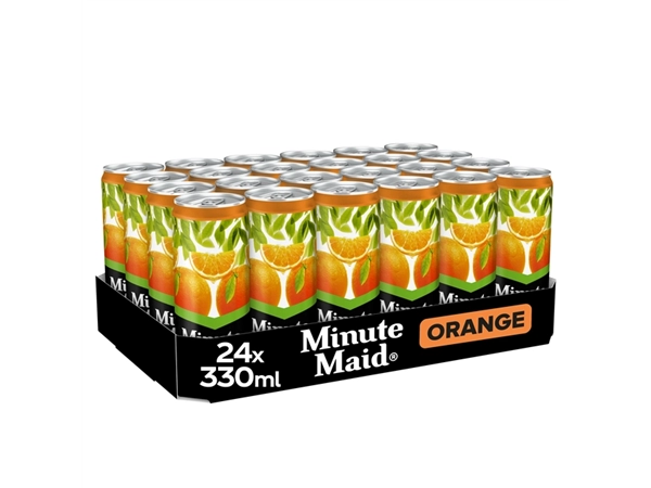 Een Frisdrank Minute Maid orange blik 330ml koop je bij Continu Kantoor