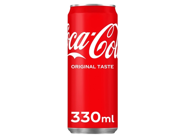 Een Frisdrank Coca Cola Regular blik 330ml koop je bij VHK Kantoorartikelen