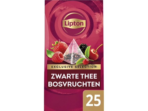 Een Thee Lipton Exclusive bosvruchten 25x2gr koop je bij VHK Kantoorartikelen